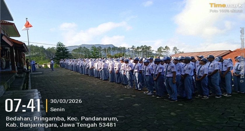 Apel Halal Bihalal SMK Negeri 1 Pandanarum Pererat Silaturahmi Warga Sekolah